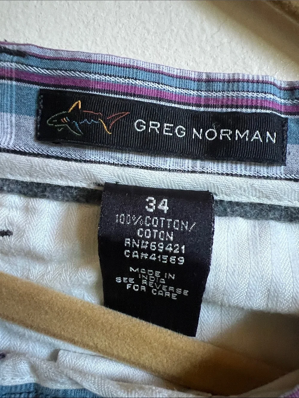 Greg Norman Collection plaid Flat Front Shorts with pockets golf envy